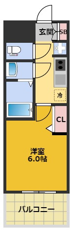 【間取り】 | プレサンス大須観音フィエスタ | 間取りです。