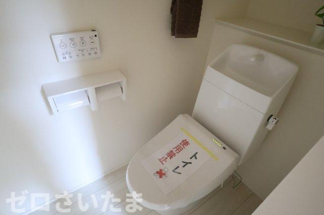 《仲介手数料無料》緑区松木３丁目13-3新築一戸建てリナージュのトイレ