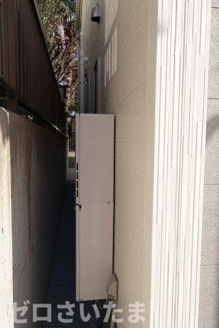 《仲介手数料無料》緑区松木３丁目13-3新築一戸建てリナージュの外観|建物に向かって左側との境界