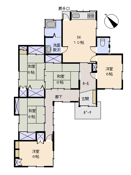 下田市　河内の間取り