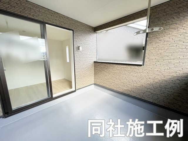 新築戸建　クレイドルガーデン曽我部町寺長縄手のバルコニー|同社施工例