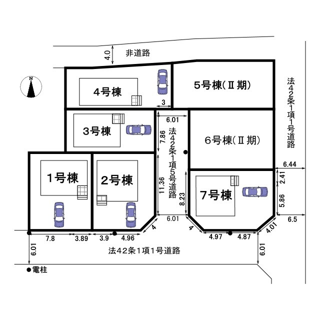 新築戸建　クレイドルガーデン曽我部町寺長縄手の区画図