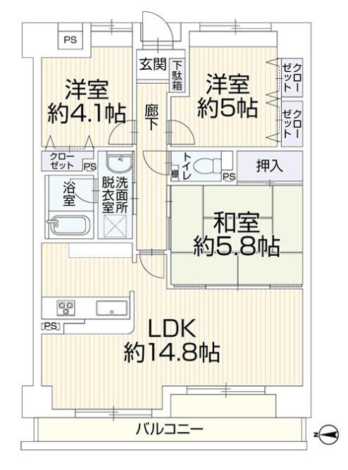 【間取り】の画像