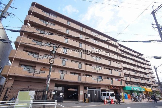 【外観】 | サンメゾン若江岩田 | スーパー・ドラッグストア・コンビニ、徒歩2分圏内です♪