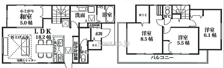 【新築分譲住宅】川越市岸町第3期の間取り