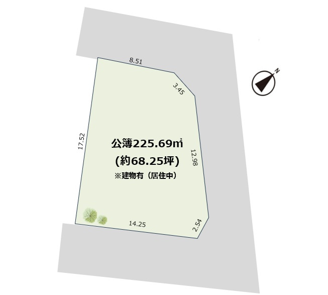 四街道市栗山の区画図