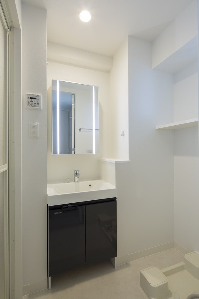 新品家具付きマンション東光16(KaGood福岡)の独立洗面台|独立洗面化粧台が付いています