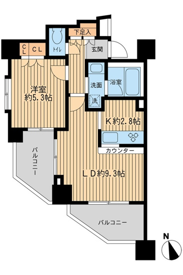 【間取り】 | レジデンス八王子明神町