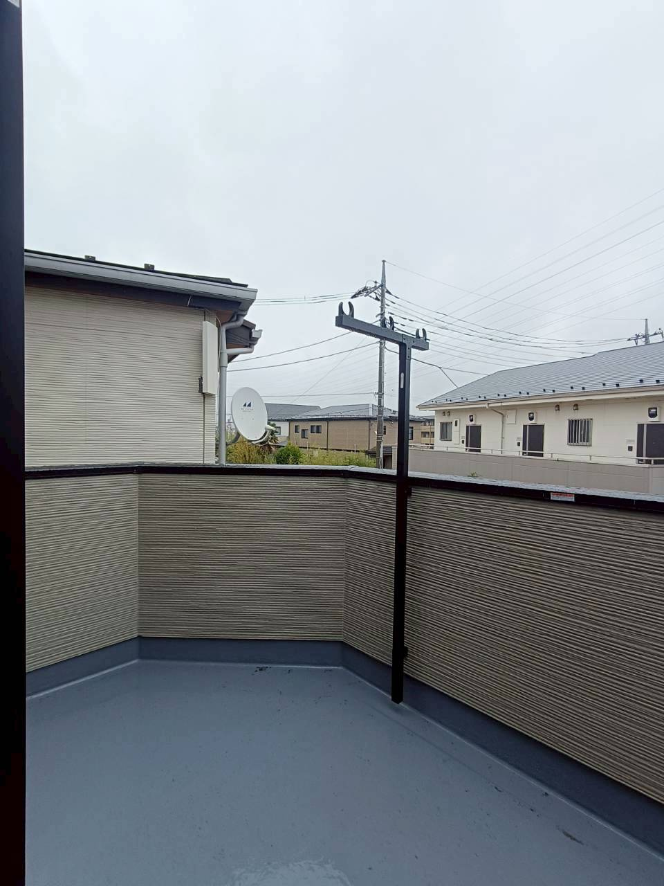 八潮市　上馬場　新築戸建　全1棟のバルコニー|落ち着いた時間を過ごせるバルコニーです