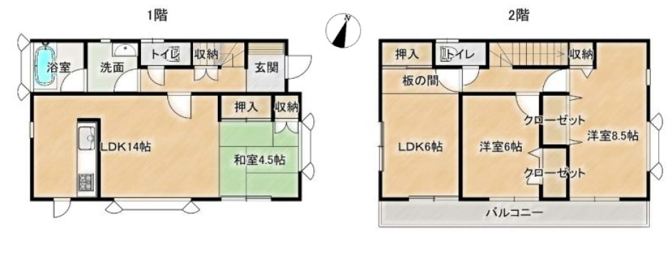 八潮市　上馬場　新築戸建　全1棟のその他|間取図です