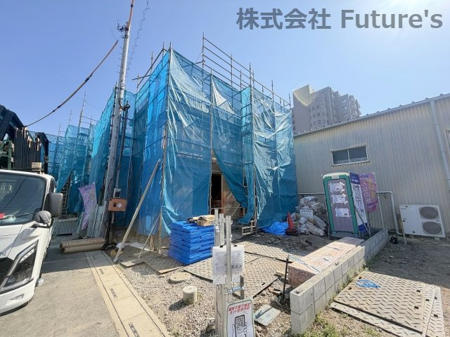 三郷市早稲田8丁目　新築戸建　全7棟　1号棟の外観|現地の写真になります。