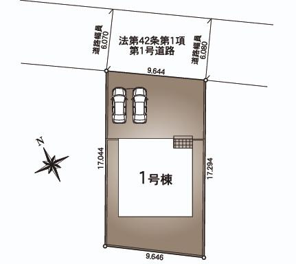 古河市関戸第1　新築戸建の区画図