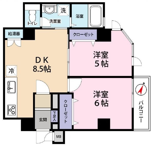 東神ダイアパレス新小岩の間取り|2020年にフルリノベーションをしたお部屋ですので室内は大変きれいな状態です