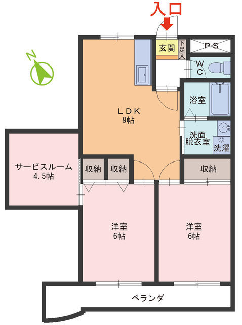 メゾンサンチェリオの間取り