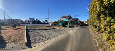 【外観】 | 磐田市竜洋中島 5期 新築一戸建て 2号棟 | 現在建築中の外観画像です。ご内覧は同じメーカーの完成物件へご案内いたしますので、いつでもご相談ください！