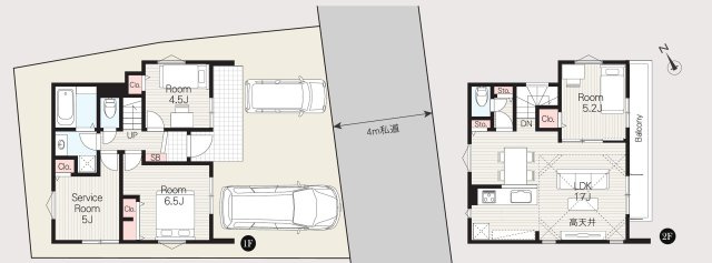 調布市入間町2丁目 京王線 つつじヶ丘駅 新築戸建の間取り