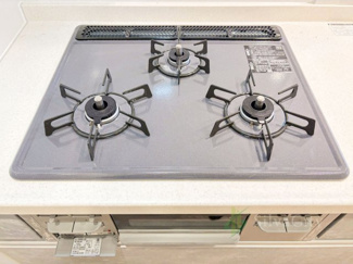 【キッチン】 | 富士見台ハイツ | 三口ガスコンログリル付