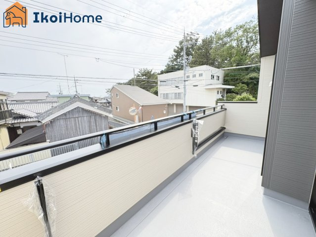 明石市魚住町中尾　全2棟1号棟　新築戸建のバルコニー|【ホームページに現地動画掲載中】●年中無休：当日予約可●陽当り良好バルコニー♪屋根は８万円～設置可能