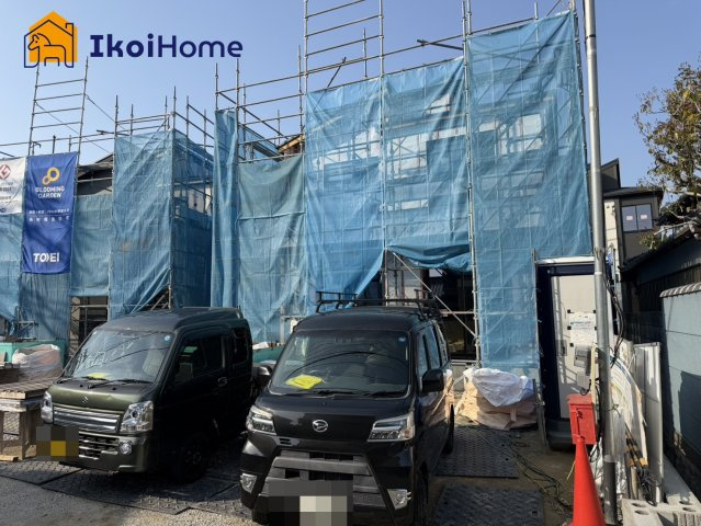 明石市魚住町中尾　全2棟2号棟　新築戸建の駐車場|【ホームページに現地動画掲載中】●年中無休：当日予約可●駐車スペース2～3台可能です！