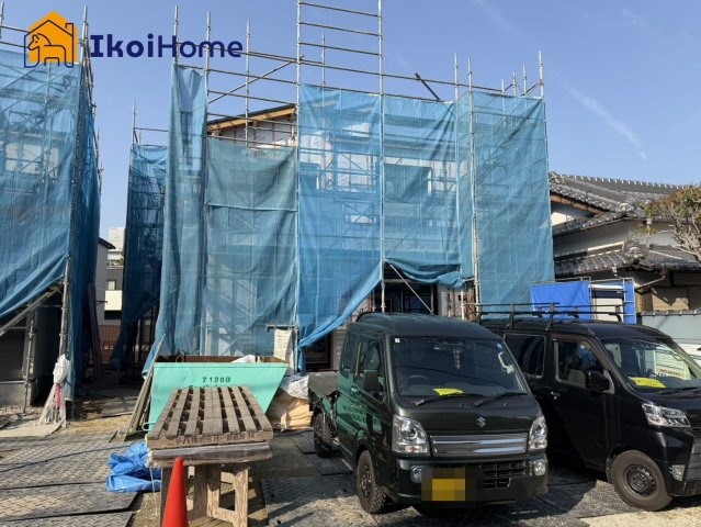 明石市魚住町中尾　全2棟2号棟　新築戸建の前面道路含む現地写真|【ホームページに現地動画掲載中】●年中無休：当日予約可●駅ちかで通勤や通学に便利な立地です