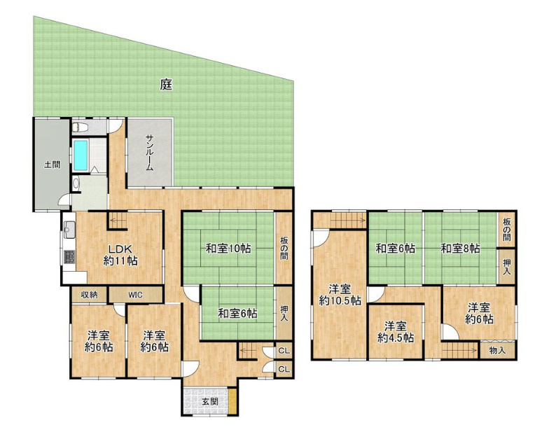 八尾市久宝園２丁目の工場の間取り|住居