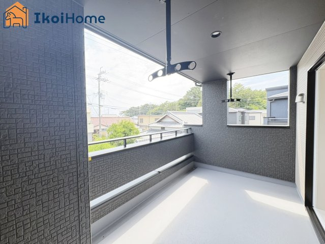 明石市魚住町中尾全3棟　3号棟　　新築戸建　のバルコニー|【ホームページに現地動画掲載中】●年中無休：当日予約可●インナーバルコニーで急な雨も安心です。
