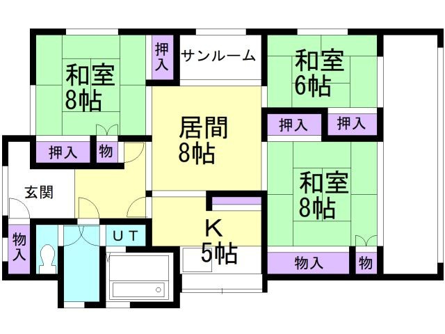 登別東町２丁目22-1戸建の間取り