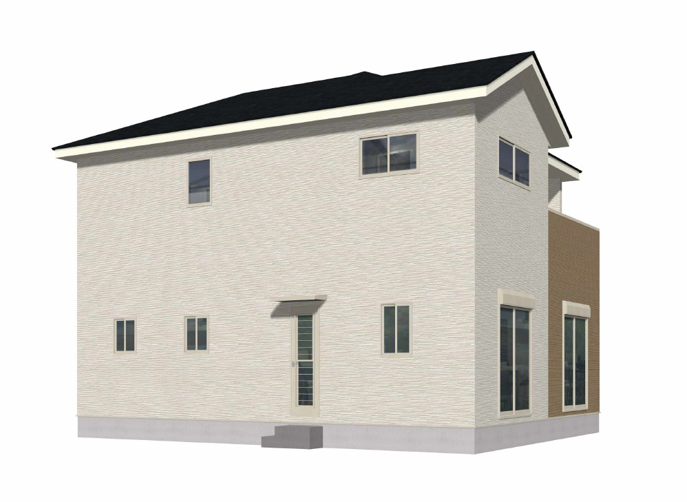 北九州市八幡西区大字本城2期1号棟の外観パース|外観パースです