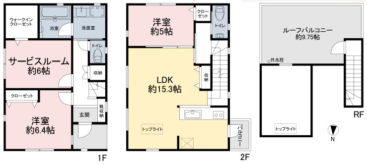 葛飾区水元2丁目戸建ての間取り