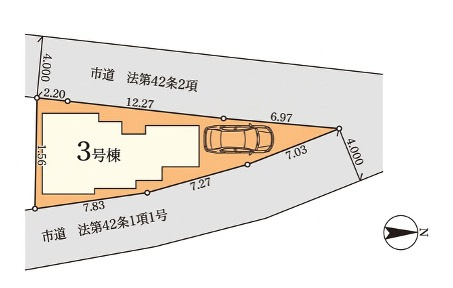 [新築住宅] さいたま市浦和区大東一 全3棟の区画図
