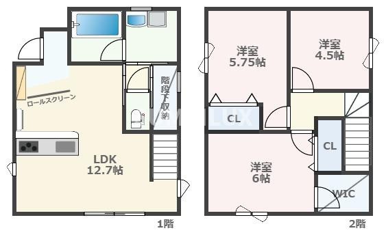 Ｈａｌｅシンマチニシ の間取り