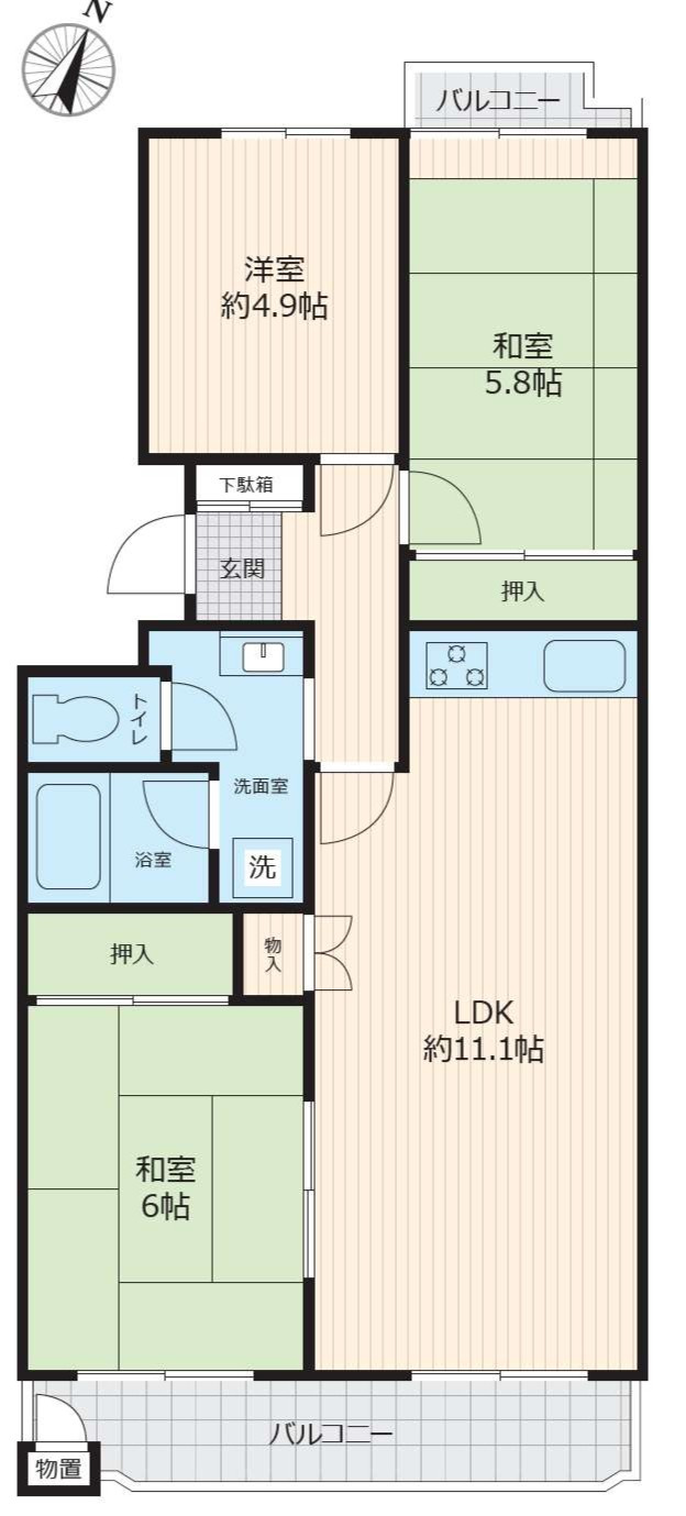 桶川市　東急ドエルビレジ1号棟　209