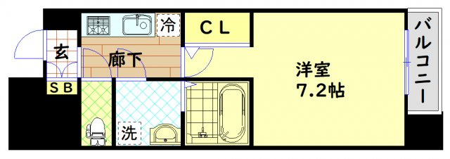 【間取り】 | アドバンス西梅田Ⅲエミネンス