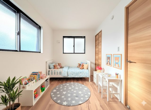 保土ヶ谷区権太坂３丁目　新築戸建ての洋室|［モデルハウス］◆気持ちの良い風が室内へ入り込む居室。家具を配置しても広々ご利用いただけます！！
