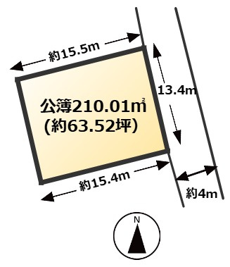 【土地図】 | 福津市福間南3丁目土地