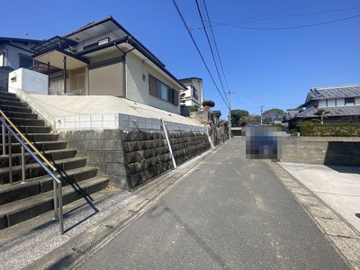 【前面道路含む現地写真】 | 福津市福間南3丁目土地