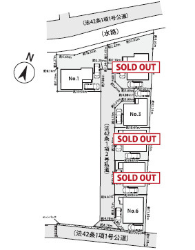 厚木市林3丁目1期　新築戸建　全6棟6号棟の区画図