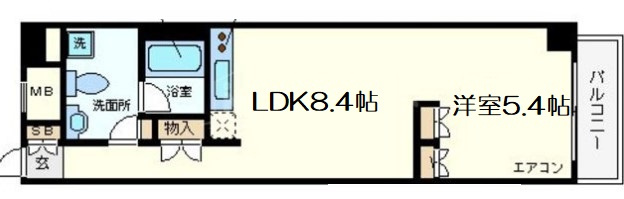 【間取り】 | 南堀江アパートメントシエロ