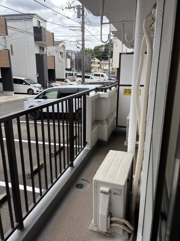 マンションカネマツＢ棟のバルコニー