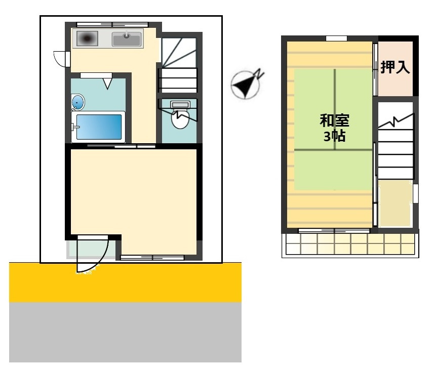 大開通５丁目戸建の間取り