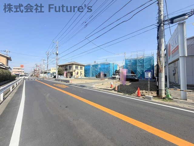 三郷市早稲田8丁目　新築戸建　全7棟　4号棟の前面道路含む現地写真|前面道路含む現地写真です。