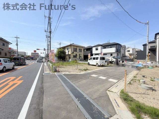 三郷市早稲田8丁目　新築戸建　全7棟　4号棟の前面道路含む現地写真|前面道路含む現地写真です。