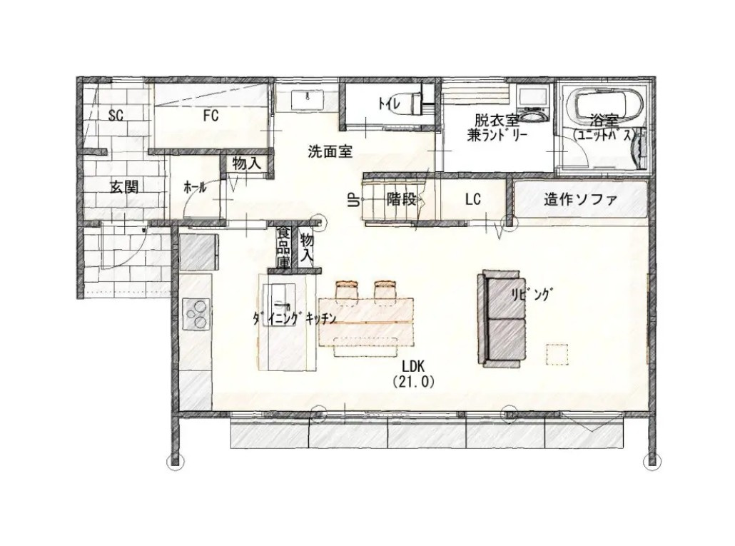 下野市薬師寺　新築戸建10の間取り