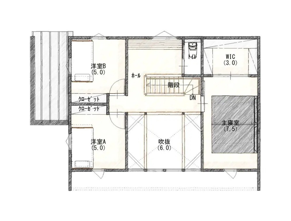 下野市薬師寺　新築戸建10の間取り