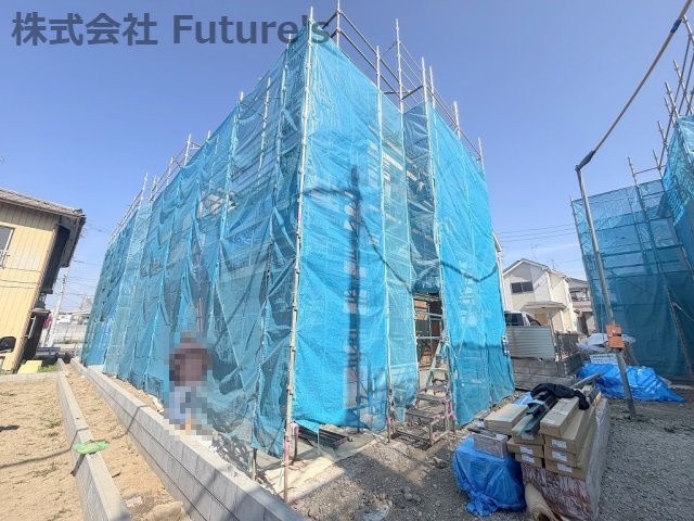三郷市早稲田8丁目　新築戸建　全7棟　5号棟の外観|現地の写真になります。
