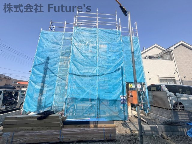 三郷市早稲田8丁目　新築戸建　全7棟　5号棟の外観|現地の写真になります。