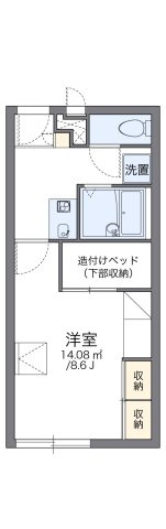 【間取り】 | レオパレスカズⅠ | 代表的な間取のため実際の間取とは異なる場合があります