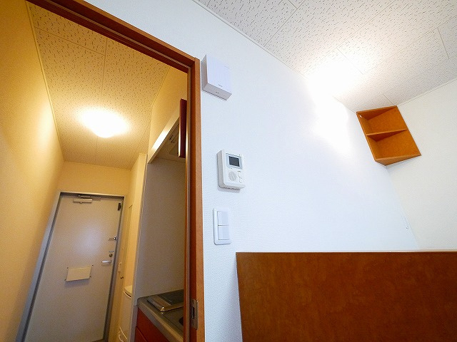 レオパレスメルベーユ西大寺のキッチン|コンパクトなキッチンで掃除もラクラク