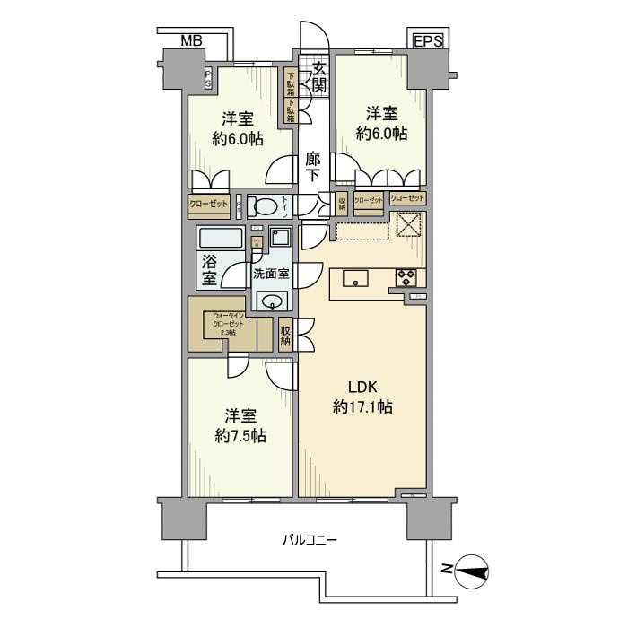 ガリレアヴェールの間取り