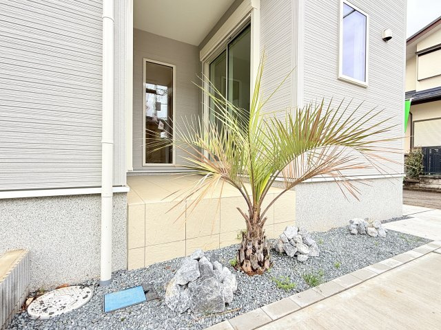 つくば市緑が丘第1期　新築戸建て　1号棟の庭|ハンモックを置いてみたり、テラスデッキで優雅に過ごせます♪